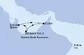 Dubai,Sir Bani Yas,Doha,Dubai
