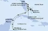 Port Canaveral,Nassau,Ocean Cay,Port Canaveral,Nassau,Ocean Cay,Isla de Roatan,Cozumel,Port Canaveral
