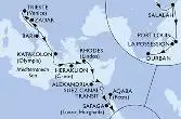 Italy,Croatia,Greece,Egypt,Jordan,Oman,Mauritius,Reunion,South Africa