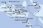 Italy,Greece,Egypt,Jordan,Saudi Arabia,Oman,United Arab Emirates