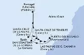Santa Cruz de Tenerife,Las Palmas de G.Canaria,Puerto del Rosario,S.Sebastian de la Gomera,Funchal,Santa Cruz de La Palma,Santa Cruz de Tenerife