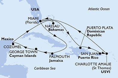 United States,Jamaica,Cayman Islands,Mexico,Bahamas,Dominican Republic,Puerto Rico,Virgin Islands (U.S.)