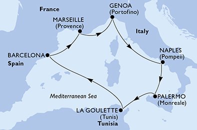France,Italy,Tunisia,Spain