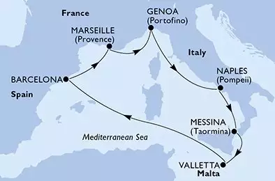 Italy,Malta,Spain,France