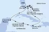 Miami,Nassau,Ocean Cay,Ocho Rios,George Town,Cozumel,Miami,Nassau,Ocean Cay,Ocean Cay,Miami