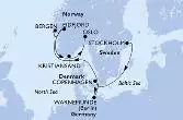 Stockholm,Copenhagen,Warnemunde,Bergen,Eidfjord,Kristiansand,Oslo
