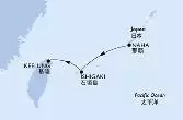 Naha,Ishigaki,Keelung