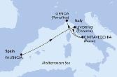 Valencia,Livorno,Civitavecchia,Genoa