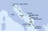 Italy,Croatia,Greece,Montenegro