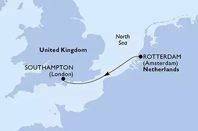 MSC VIRTUOSA - trasa 1 nocy podróż z: Rotterdam Netherlands w dniu 19/11/2025 - Netherlands,United Kingdom