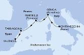 Civitavecchia,Genoa,Marseille,Tarragona,Valencia