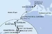 Marseille,Barcelona,Las Palmas de G.Canaria,Philipsburg,Basseterre,Roseau,Bridgetown,Saint George,Kingstown,Fort de France