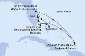Port Canaveral,Grand Turk Island,Ocean Cay,Port Canaveral,Nassau,Ocean Cay,Port Canaveral