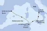 Naples,Palermo,La Goulette,Barcelona