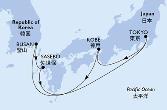 Tokyo,Kobe,Busan,Sasebo,Tokyo