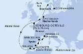 Copenhagen,Amsterdam,Cherbourg,Malaga,Alicante,Barcelona,Marseille