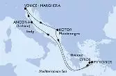 Venice-Marghera,Kotor,Mykonos,Syros,Ancona,Venice-Marghera