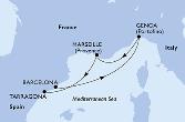 Barcelona,Genoa,Marseille,Tarragona