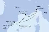 Barcelona,Genoa,Marseille,Tarragona
