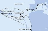 Barcelona,Gibraltar,St John s,Philipsburg,Basseterre,La Romana,Catalina Island,Bridgetown