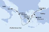 Piraeus,Istanbul,Istanbul,Izmir,Corfu,Bari