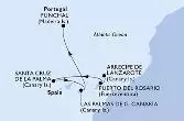 Arrecife de Lanzarote,Puerto del Rosario,Santa Cruz de La Palma,Las Palmas de G.Canaria,Funchal