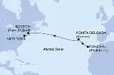 Funchal,Ponta Delgada,Ponta Delgada,Boston,Boston,New York