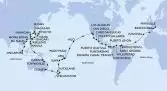 Marseille,Barcelona,Funchal,Bridgetown,Saint George,Willemstad,Cartagena,Puerto Limon,CTB-Panama Canal,BLB-Panam Canal,Puntarenas,Puerto Quetzal,Puerto Vallarta,Cabo San Lucas,San Diego,Los Angeles,Los Angeles,Hilo,Pago Pago,Apia,Suva,Auckland,Auckland,Wellington,Sydney,Sydney,Townsville,Cairns,Manila,Manila,Keelung,Ishigaki,Naha,Tokyo,Tokyo,Nagasaki,Busan,Shanghai,Hong Kong,Da Nang,Singapore