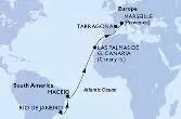 Rio de Janeiro,Maceio,Las Palmas de G.Canaria,Tarragona,Marseille