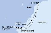 Santos,Montevideo,Buenos Aires,Punta Del Este,Santos