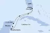 Miami,Costa Maya,Cozumel,Miami