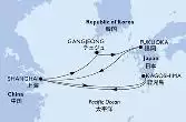 Shanghai,Gangjeong,Fukuoka,Shanghai,Kagoshima,Shanghai
