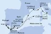 Marseille,Malaga,Tangier,Portimao,Ceuta,Alicante,Civitavecchia,Genoa,Marseille