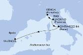Genoa,Livorno,Civitavecchia,Valencia