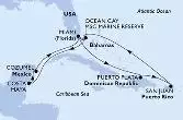 Miami,Puerto Plata,San Juan,Ocean Cay,Miami,Ocean Cay,Costa Maya,Cozumel,Miami
