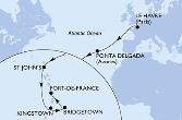 Le Havre,Ponta Delgada,St John s,Kingstown,Bridgetown,Fort de France