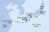 Shanghai,Kagoshima,Kochi,Tokyo