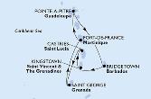 Pointe-a-Pitre,Bridgetown,Kingstown,Castries,Saint George,Fort de France,Pointe-a-Pitre