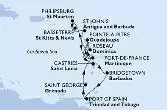 Bridgetown,Port of Spain,Saint George,Fort de France,Pointe-a-Pitre,Roseau,Philipsburg,Basseterre,St John s,Fort de France,Pointe-a-Pitre,Castries,Bridgetown