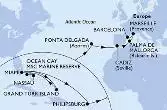 Miami,Grand Turk Island,Ocean Cay,Nassau,Miami,Philipsburg,Ponta Delgada,Cadiz,Palma de Mallorca,Marseille,Barcelona