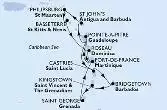 Fort de France,Pointe-a-Pitre,St John s,Philipsburg,Basseterre,Roseau,Fort de France,Pointe-a-Pitre,Castries,Bridgetown,Kingstown,Saint George,Fort de France