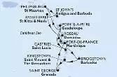 Fort de France,Pointe-a-Pitre,Castries,Bridgetown,Kingstown,Saint George,Fort de France,Pointe-a-Pitre,Philipsburg,St John s,Basseterre,Roseau,Fort de France