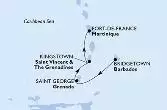 Barbados,Grenada,Saint Vincent and the Grenadines,Martinique