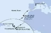 Pointe-a-Pitre,Philipsburg,Road Town,St John s,Santa Cruz de Tenerife,Barcelona