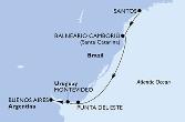 Santos,Balneario Camboriu,Punta Del Este,Montevideo,Buenos Aires