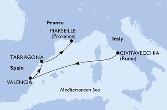 Civitavecchia,Valencia,Tarragona,Marseille