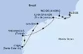 Rio de Janeiro,Buzios,Ilha Grande,Paranagua,Itajai,Santos