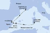 Marseille,Valencia,Ibiza,Cagliari