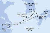 Shanghai,Gangjeong,Busan,Fukuoka,Shanghai