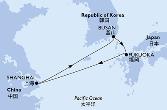 Shanghai,Busan,Fukuoka,Shanghai